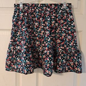 Floral Ruffle Skirt